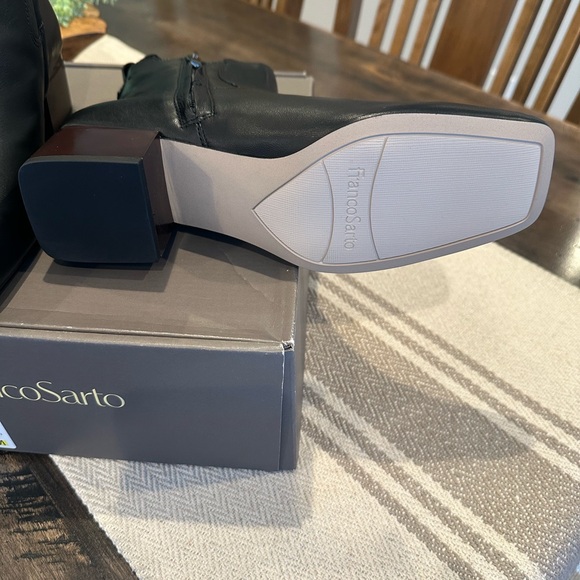 Franco Sarto Waxton Black Leather Ankle Boots for Women Size 7 NWT - Picture 3 of 3